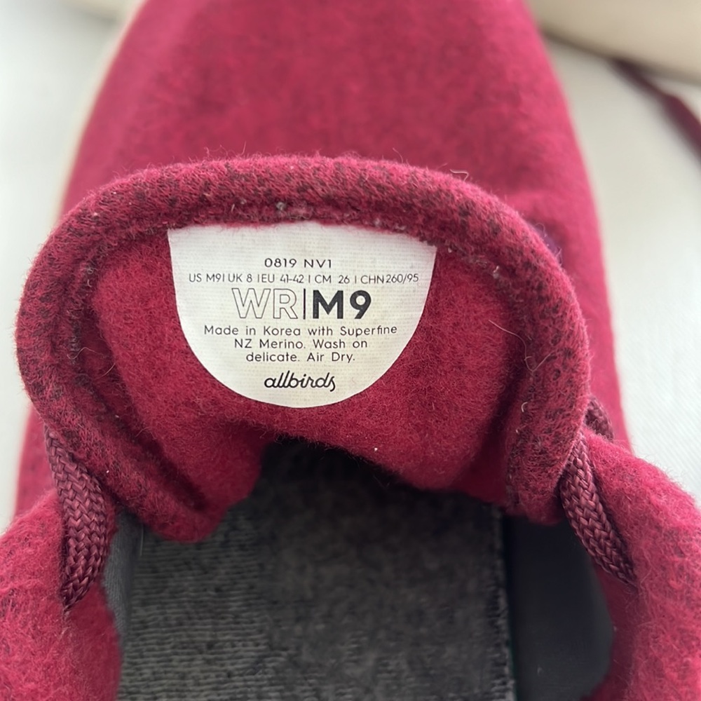 Allbirds Wool Runners Men’s 9/Women’s 10 EUC - Picture 5 of 5